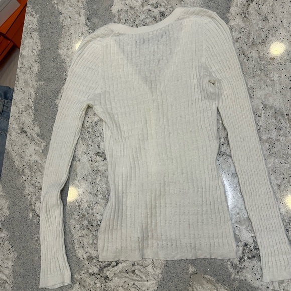 Enza Costa V-neck Button Up Top Size XS - Picture 6 of 10